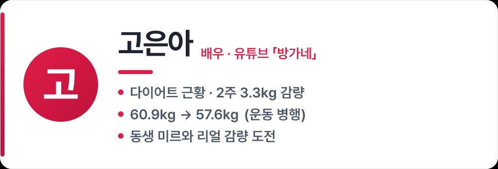 고은아 프로필